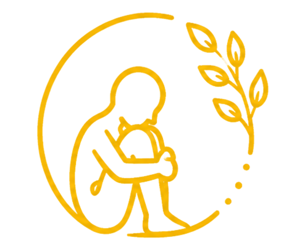 Ikona symbolizująca depresję, lęk i trudności emocjonalne